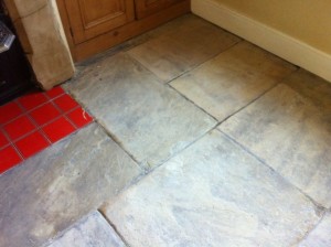 Stone Floor after carpet removal in Ilkley