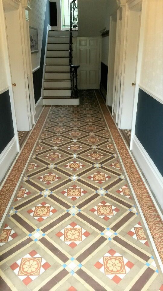 Victorian Tiled Hallway After Renovation Cleckheaton Kirklees